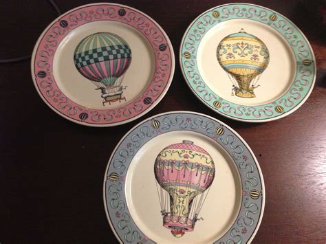 hot air balloon plates